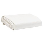 vidaXL Prelată, alb, 5x7 m, 650 g/m²