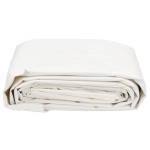 vidaXL Prelată, alb, 5x7 m, 650 g/m²