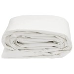 vidaXL Prelată, alb, 3x4 m, 650 g/m²