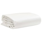 vidaXL Prelată, alb, 1,5x6 m, 650 g/m²