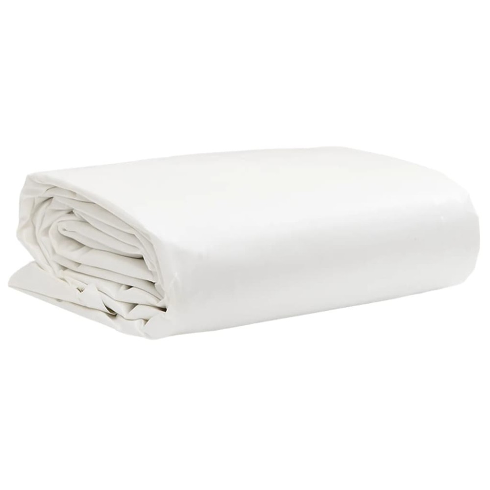 vidaXL Prelată, alb, 1,5x20 m, 650 g/m²