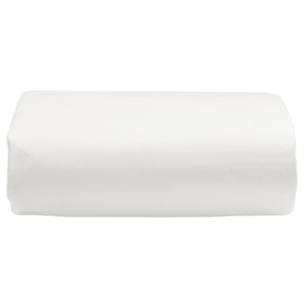 vidaXL Prelată, alb, 3,5x5 m, 650 g/m²