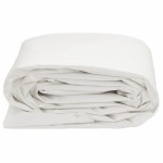 vidaXL Prelată, alb, 5x7 m, 650 g/m²