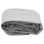 vidaXL Prelată, gri, Ø 2,4 m, 650 g/m²