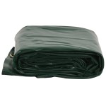 vidaXL Prelată, verde, Ø 2,8 m, 650 g/m²