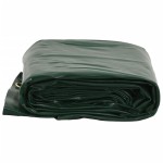 vidaXL Prelată, verde, Ø 3 m, 650 g/m²
