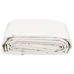 vidaXL Prelată, alb, Ø 2,6 m, 650 g/m²