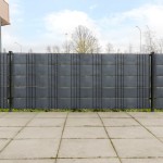 vidaXL Paravane pentru balcon, 10 buc., antracit, 255x19 cm, poliratan vidaXL Paravane pentru balcon, 10 buc., antracit, 255x19 cm, poliratan