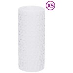 vidaXL Paravane pentru balcon, 5 buc., alb, 255x19 cm, poliratan vidaXL Paravane pentru balcon, 5 buc., alb, 255x19 cm, poliratan