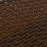 vidaXL Paravan pentru balcon 5 buc. maro și negru 255x19 cm poliratan vidaXL Paravan pentru balcon 5 buc. maro și negru 255x19 cm poliratan