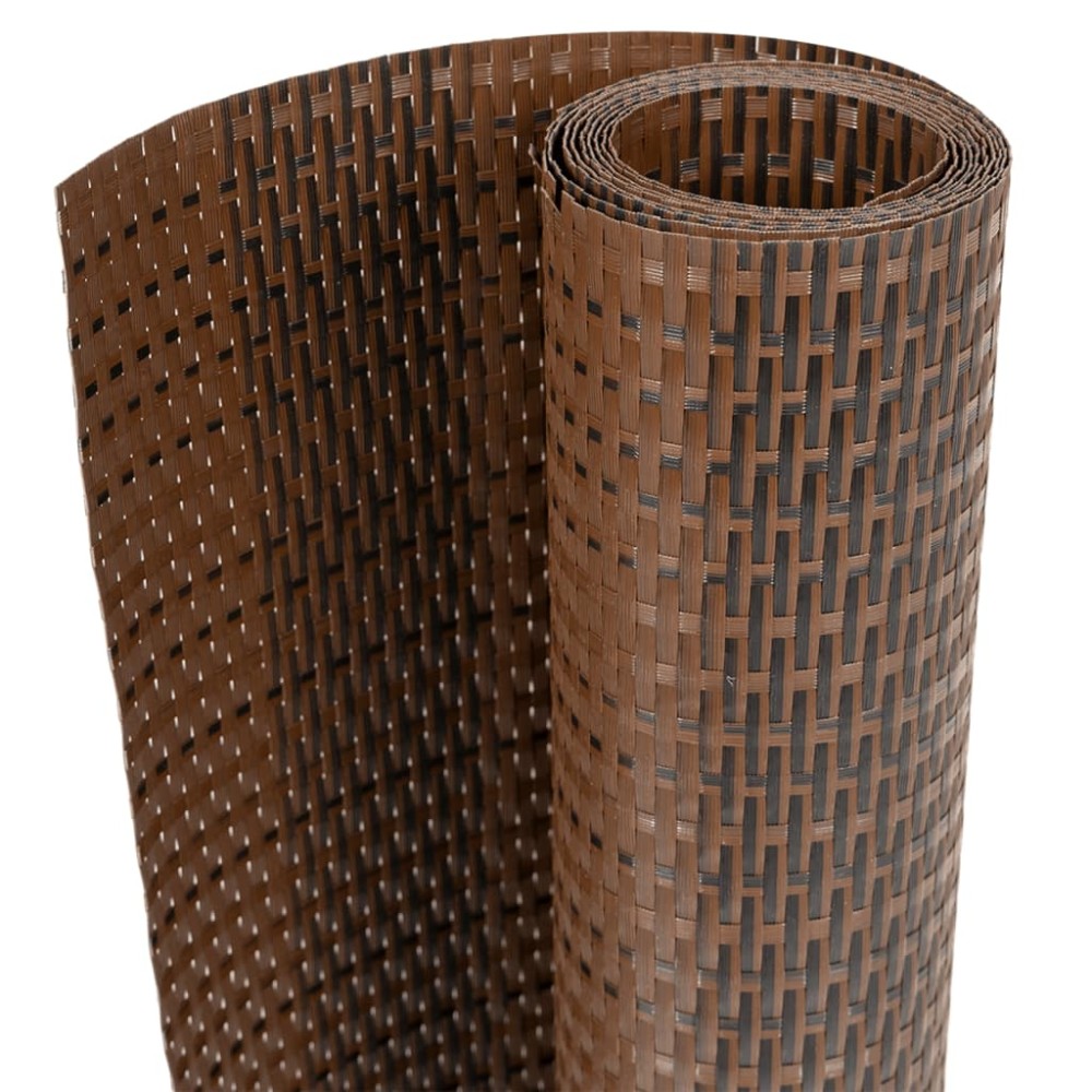 vidaXL Paravan pentru balcon 10 buc. maro și negru 255x19 cm poliratan
