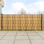 vidaXL Paravan pentru balcon 10 buc. maro deschis 255x19 cm poliratan vidaXL Paravan pentru balcon 10 buc. maro deschis 255x19 cm poliratan