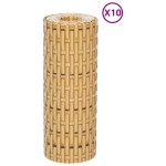 vidaXL Paravan pentru balcon 10 buc. maro deschis 255x19 cm poliratan vidaXL Paravan pentru balcon 10 buc. maro deschis 255x19 cm poliratan