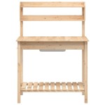 vidaXL Masă plantare cu chiuvetă, 147,5x44x139,5 cm, lemn masiv brad vidaXL Masă plantare cu chiuvetă, 147,5x44x139,5 cm, lemn masiv brad