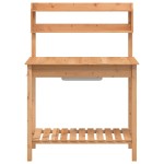 vidaXL Masă plantare cu chiuvetă maro 147,5x44x139,5cm lemn masiv brad vidaXL Masă plantare cu chiuvetă maro 147,5x44x139,5cm lemn masiv brad