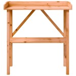 vidaXL Masă de plante cu raft, maro, 78x38x82,5 cm, lemn masiv de brad vidaXL Masă de plante cu raft, maro, 78x38x82,5 cm, lemn masiv de brad