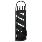 vidaXL Set de unelte pentru șemineu, 5 piese, 23x15x66 cm, oțel