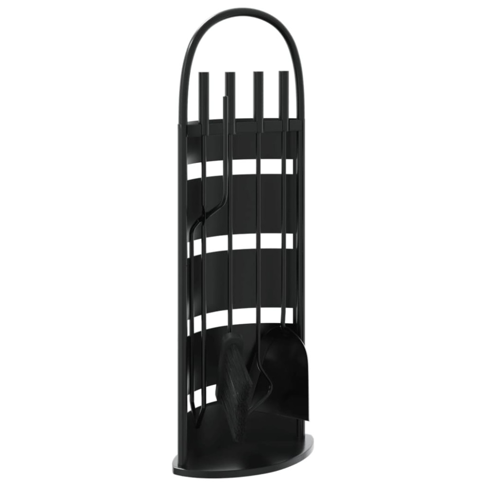 vidaXL Set de unelte pentru șemineu, 5 piese, 23x15x66 cm, oțel
