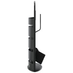 vidaXL Set de unelte pentru șemineu, 5 piese, 23x15x66 cm, oțel vidaXL Set de unelte pentru șemineu, 5 piese, 23x15x66 cm, oțel