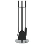 vidaXL Set de unelte pentru șemineu, 4 piese, 22x59 cm, oțel