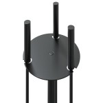 vidaXL Set de unelte pentru șemineu, 4 piese, 22x59 cm, oțel