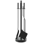 vidaXL Set de unelte pentru șemineu, 5 piese, 18x66 cm, oțel