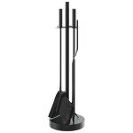 vidaXL Set de unelte pentru șemineu, 5 piese, 18x66 cm, oțel