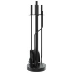 vidaXL Set de unelte pentru șemineu, 5 piese, 18x66 cm, oțel