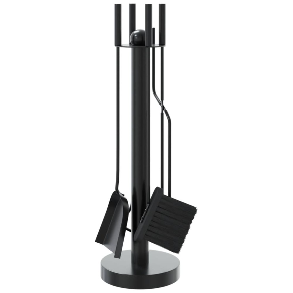 vidaXL Set de unelte pentru șemineu, 5 piese, 18x56 cm, oțel
