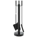 vidaXL Set de unelte pentru șemineu, 5 piese, 18x56 cm, oțel vidaXL Set de unelte pentru șemineu, 5 piese, 18x56 cm, oțel