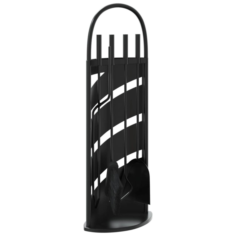 vidaXL Set de unelte pentru șemineu, 5 piese, 23x15x66 cm, oțel