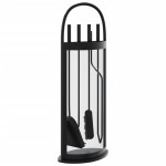 vidaXL Set de unelte pentru șemineu, 5 piese, 23x15x66 cm, oțel vidaXL Set de unelte pentru șemineu, 5 piese, 23x15x66 cm, oțel