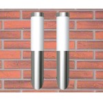 vidaXL Corpuri iluminat de perete, exterior, 2 buc, oțel inoxidabil vidaXL Corpuri iluminat de perete, exterior, 2 buc, oțel inoxidabil