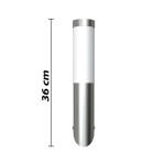 vidaXL Corpuri iluminat de perete, exterior, 2 buc, oțel inoxidabil vidaXL Corpuri iluminat de perete, exterior, 2 buc, oțel inoxidabil