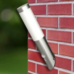 Lampă de exterior din oțel inoxidabil cu senzor de mișcare 2 buc Lampă de exterior din oțel inoxidabil cu senzor de mișcare 2 buc