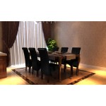 vidaXL Scaune de sufragerie, 6 buc., negru, piele ecologică