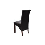 vidaXL Scaune de sufragerie, 6 buc., negru, piele ecologică