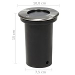 vidaXL Corpuri de iluminat pentru sol, exterior, rotunde, 12 buc. vidaXL Corpuri de iluminat pentru sol, exterior, rotunde, 12 buc.
