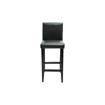 Masă de bar cu 4 scaune de bar, negru Masă de bar cu 4 scaune de bar, negru