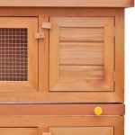 Cușcă de exterior iepuri cușcă adăpost animale mici, 4 uși, lemn Cușcă de exterior iepuri cușcă adăpost animale mici, 4 uși, lemn