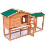 vidaXL Cușcă de exterior pentru iepuri, adăpost animale mici, lemn vidaXL Cușcă de exterior pentru iepuri, adăpost animale mici, lemn