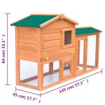 vidaXL Cușcă de exterior pentru iepuri, adăpost animale mici, lemn vidaXL Cușcă de exterior pentru iepuri, adăpost animale mici, lemn