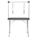 vidaXL Masă de toaletare câini, pisici, animale companie, 2 lațuri