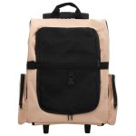 Troller pentru animale de companie multifuncțional, pliabil, bej