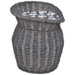 vidaXL Ansamblu pentru pisici/pat/stâlp de zgâriat, cu pernă, răchită