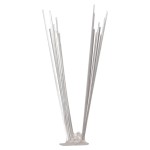 vidaXL Set bandă cu țepi antipăsări cu 2 rânduri, 6 buc., oțel, 3 m