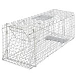 vidaXL Cușcă galvanizată tip capcană, 80 cm vidaXL Cușcă galvanizată tip capcană, 80 cm
