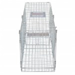 vidaXL Cușcă galvanizată tip capcană, 100 cm vidaXL Cușcă galvanizată tip capcană, 100 cm