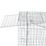 vidaXL Cușcă galvanizată tip capcană, 100 cm vidaXL Cușcă galvanizată tip capcană, 100 cm