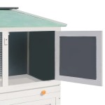 vidaXL Cușcă pentru iepuri și alte animale, cu două niveluri, lemn